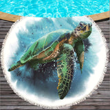 Wandering Turtle Beach Towel