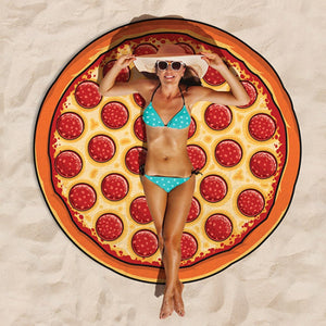 Pepperoni Pizza Beach Towel