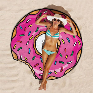 Sprinkled Donut Beach Towel